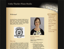 Tablet Screenshot of cathythackerpianostudio.com